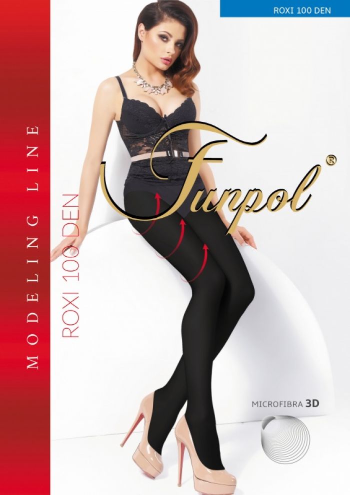 Funpol Rajstopy-microfibra-3d-roxi-100-den  Leggings 2017 | Pantyhose Library